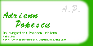 adrienn popescu business card